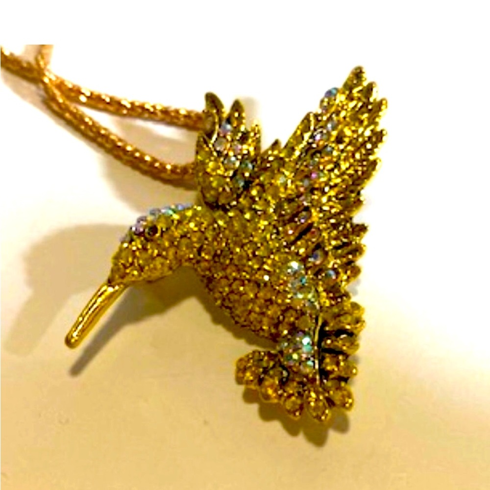COPY - 2/$40 Betsey Johnson Yellow Hummingbird Necklace